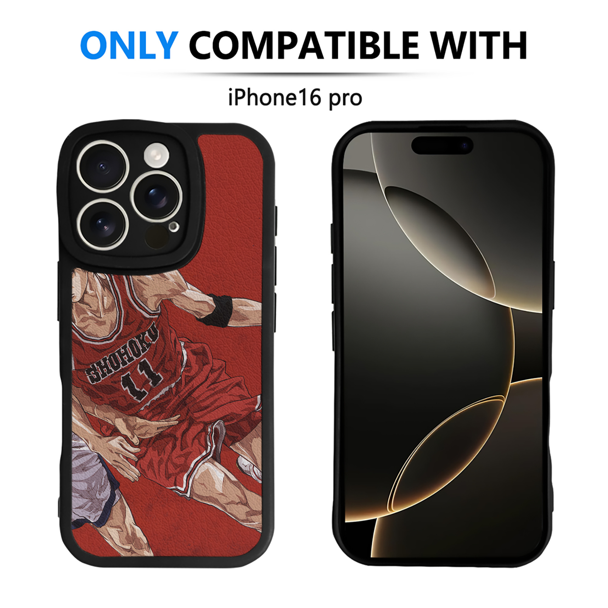（画像用） SLAM DUNK／スラムダンク 【iPhone 16シリーズ対応】シリコンスマホケース（レザー調） 材質：シリコン